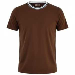 เสื้อยืดคอกลมแขนสั้นผู้ชาย ผ้าฝ้าย 100% ทรงปกติ สวมใส่สบาย พิมพ์ลายดิจิทัล สีพื้น ผ้าถัก ยับยาก รับผลิตตามแบบ - Product Image 1