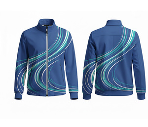 Veste de sport personnalisée à fermeture éclair intégrale avec impression par sublimation sur toute la surface, chaude, respirante et à séchage rapide |   Tailles Hommes Femmes Jeunes - Product Image 2
