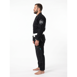 OEM Custom Techwear BJJ Gi 350GSM Pearl Weave Cotton Jiu Jitsu <b>Kimono</b> Ripstop Pants Blackout Competition BJJ Solid - Product Image 3