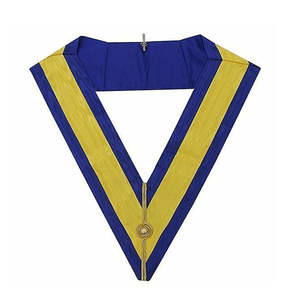 NESTA SPORTS 2025 Collar Masónico de Maestro Masón, Dorado sobre Terciopelo Azul, Bordado a Mano, Material de la Mejor Calidad, Collar Masónico - Product Image 6