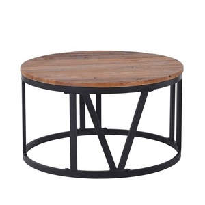 OEM Customized Luxury Marble Top Coffee <b>Table</b> with Handcrafted <b>Iron</b> Base Modern Design for Export and Wholesale - Product Image 4