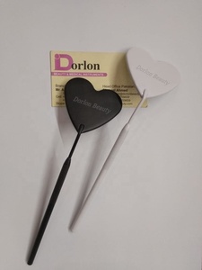 กระจกขนตาสีดำสีขาวรูปหัวใจกระจกตรวจสอบขนตาเครื่องมือต่อขนตาแบบกำหนดเองกระจกตรวจสอบขนตา - Product Image 2