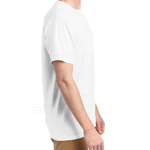 เสื้อยืดลำลองผู้ชายคุณภาพพรีเมียม ผ้าฝ้าย/โพลีเอสเตอร์ ระบายอากาศได้ดี รับผลิตแบบ OEM ODM ปรับแต่งได้ตามต้องการ สีพื้น - Product Image 6