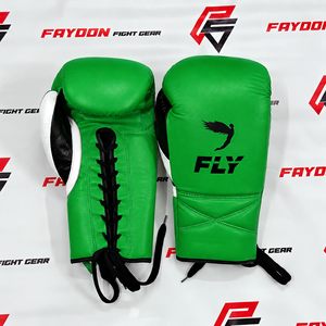ถุงมือชกมวยออกแบบใหม่ล่าสุด FLY ผลิตตามสั่ง สีชมพูและสีดำ สำหรับฝึกซ้อมคิกบ็อกซิ่ง มวยไทย อุปกรณ์ฝึกซ้อมมวย - Product Image 3