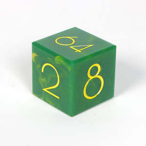 Cubo de Dobleación de Resina Premium para Juegos de Mesa, Dados de Backgammon con Superficie Brillante y Reverso Perlado, Cubo de Juego de Resina de Alta Calidad - Product Image 2