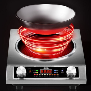 Cuisinière à induction professionnelle Silver Crest, simple foyer, corps en acier inoxydable, 3500W, contrôle de la puissance, chauffage rapide, pour comptoir - Product Image 6