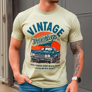 T-shirt pour homme imprimé 240 GSM 100 % coton, tee-shirt graphique personnalisé de grande qualité - Product Image 4