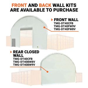 Tenda Container a Doppia Struttura 40FT X 40FT con Copertura in PVC Resistente da 21 oz TMG DT4041C (Precedentemente DT4040C) - Product Image 3