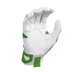 Gant d'entraînement de baseball le plus vendu, blanc et vert, design ajusté pour les doigts et sangles réglables, gants de softball - Product Image 6