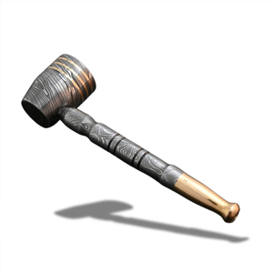 ไปป์สูบบุหรี่เหล็กดามัสกัส งานแฮนด์เมด ทนทาน ใช้ซ้ำได้ พกพาสะดวก ของขวัญสำหรับนักสะสม - Product Image 1