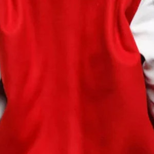 Chaqueta Universitaria Roja y Blanca para Mujer, Manga Larga, Estilo Universitario con Contraste de Color, Ropa de Abrigo para Otoño, Chaqueta Universitaria de Moda para Mujer - Product Image 6