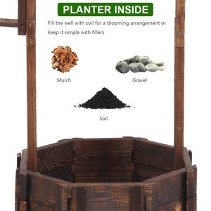 Fioriera in Legno Rinforzato per Esterni, Anticorrosione, per Decorazione Giardino - Product Image 6