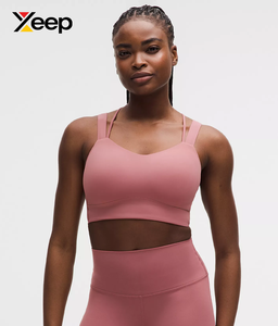 เสื้อชั้นในกีฬาโยคะคุณภาพสูงสำหรับผู้หญิง XEEP รุ่น XC-SB-193 แบบเรียบง่าย ระบายอากาศได้ดี สายปรับได้ แผ่นรองถอดออกได้ รองรับได้ดีเยี่ยม แห้งเร็ว - Product Image 1