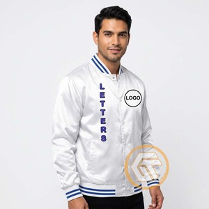 Customized Winter Phi Beta Satin Embroidered Quilted Varsity Jacket Breathable Stand Greek Apparel Sigma <b>Men</b> Polyester/Cotton - Product Image 1