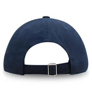 <b>Navy</b> <b>Blue</b> 5-Panel Baseball <b>Cap</b> Polyester Embroidered Logo Unisex Adjustable Twill Casual Adult Four Seasons Metal Buckle - Product Image 3