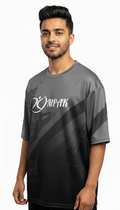 เสื้อยืดโอเวอร์ไซส์สไตล์สตรีทแฟชั่นสำหรับผู้ชาย ลายพิมพ์แบบซับลิเมชั่น เสื้อผ้าลำลอง - Product Image 5