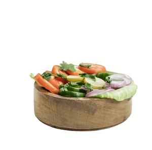 Cuenco para servir de madera de mango de calidad superior, ensaladera hecha a mano, India, superventas, comprador comercial, hotel, restaurante, venta al por mayor - Product Image 1