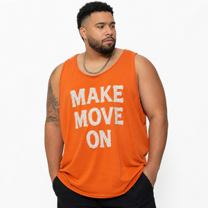 Wholesale Plus Size Tank Top <b>Men</b> Chenille Embroidered <b>Singlet</b> Top Polyester Breathable Stringer <b>Men's</b> Plus Size Gym Tank Tee - Product Image 1