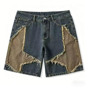 Shorts en jean pour hommes de marque privée, inspirés du skate, production OEM - Product Image 5