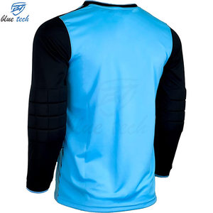 เสื้อผู้รักษาประตูฟุตบอลชายแบบมืออาชีพ บุแผ่นรองหน้าอก พิมพ์ลาย ระบายอากาศ ป้องกันรังสียูวี  รับผลิตตามแบบ OEM - Product Image 5