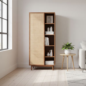 Khan Eco-Friendly Durable Freestanding Modern Solid Wood Cupboard Clean-Line Design Natural Finish Wardrobe Storage Bedroom - Product Image 4