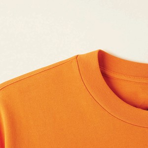 T-shirt homme orange à manches courtes, col rond, coupe classique, couleur unie, jersey de coton, vêtement décontracté, t-shirt personnalisé imprimé - Product Image 5