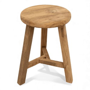 <b>Round</b> <b>Stool</b> from Teak Wooden frame Material and High Quality for Home Furniture Decoration and Garden Furniture - Product Image 1