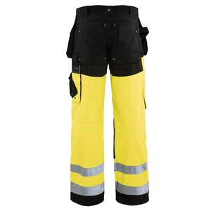 Pantalons de sécurité imperméables OEM Pantalons de travail à rayures réfléchissantes haute visibilité Pantalons de travail à poches multiples Pantalons de travail robustes - Product Image 5
