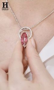 Custom Marquise Cut Ruby Tourmaline <b>Ring</b> Pendant Dual Use Jewellery Gold Lab Grown <b>Diamond</b> Convertible <b>Ring</b> - Product Image 3