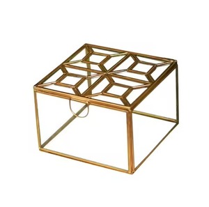 Organisateur de rangement pour bijoux classiques, boîte en métal pour bagues, colliers, boucles d'oreilles - Product Image 5