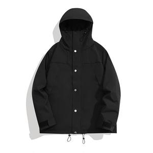 เสื้อแจ็คเก็ตกันลมแฟชั่นสำหรับผู้ชายฤดูหนาว คุณภาพสูง กันน้ำ มีฮู้ด ปรับแต่งได้ ผลิตจากโพลีเอสเตอร์ 100% - Product Image 4