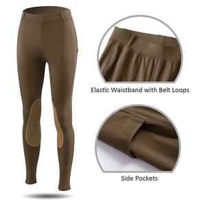 Four Way Stretch Equestrian Breeches Women Silicone Full Seat Riding Leggings Breathable Riding Wear - Product Image 5