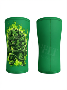 Fitness Weightlifting <b>Knee</b> Sleeve Custom Panther Design for Men Durable Support Compression Lifting 5mm Thickness <b>Knee</b> Sleeve - Product Image 2
