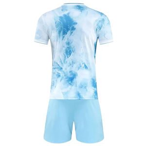 Uniforme de football respirant à séchage rapide à manches courtes avec matière Spandex/Polyester, tailles et couleurs personnalisables - Product Image 2