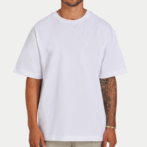 Camiseta de Algodón Puro para Hombre, Personalizada al por Mayor, 280GSM, Estilo Urbano, Corte Holgado, Manga Corta, Talla Grande - Product Image 1