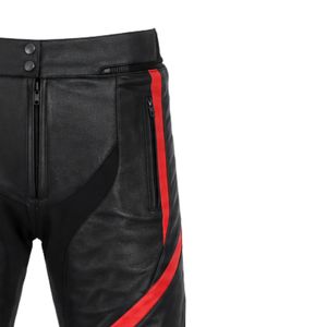Black <b>Red</b> Motorbike Pants for Men Motorcycle Riding Trousers Protective Gear Lightweight Racing Pants Durable Adventure - Product Image 4