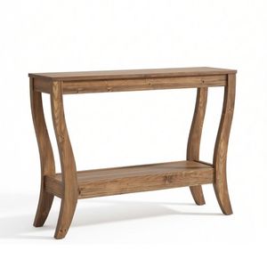 Mesa Consola Rústica de Mármol de 41.3" x 11.81" x 31.5" con Patas Ajustables para Sala de Estar, Muebles para el Hogar - Product Image 3