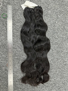 Cheveux naturels vietnamiens RawHair, ondulés, super double drawn, vierges, tissage machine double, 100g, couleur noire, peuvent être permanentés - Product Image 3