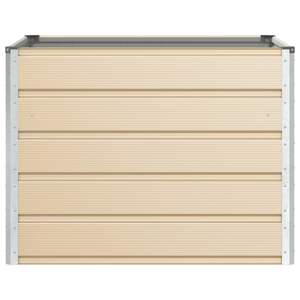 Macetas y Jardineras de Acero Color Marfil de 100 x 100 x 75 cm, Elegante Jardinera para Decoración de Jardín Exterior - Product Image 4