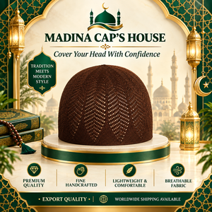 Chapeau Kufi musulman en tissu maille tricoté à la machine, prix direct usine, couleur unie, extensible, respirant, 100% coton, exporté du Bangladesh - Product Image 3