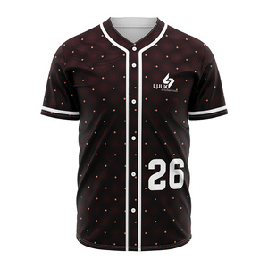 Direct Factory Made Custom Full Button Baseball Softball Jersey Sublimated Team Shirt Breathable Performance Sportswear - Product Image 5