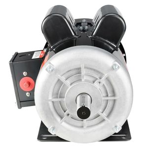 Motor Eléctrico Monofásico de 2HP, 1725 RPM, CA 115V/230V, Carcasa 143/5T para Compresor de Aire, Eje con Chavetero de 7/8'', Opciones de Rotación CW/CCW - Product Image 2