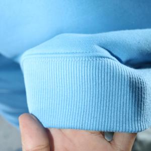 SKY BLUE <b>Mock</b> <b>Neck</b> Sweatshirt 100% wide <b>neck</b> Sweatshirt Finer Threads - Product Image 6