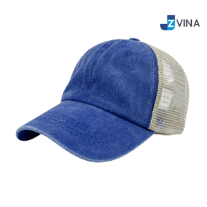 Gorra Trucker de Malla Lavada Estilo Vintage con Logotipo Personalizado, Unisex, Ajustable con Hebilla, para Uso Casual al Aire Libre - Product Image 3