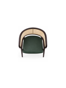 Sillón moderno tapizado en madera con patas de madera, asiento y respaldo cómodo, diseño minimalista para muebles de sala de estar - Product Image 3
