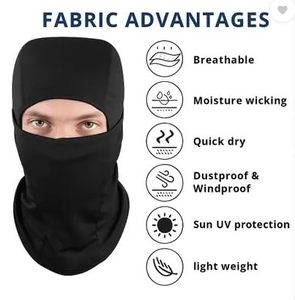 Sun Protection Face Mask Face Cover Scarf Neck Gaiter Balaclava Face Mask UV Protection Neck Warmer Neck Gaiter for Running - Product Image 4