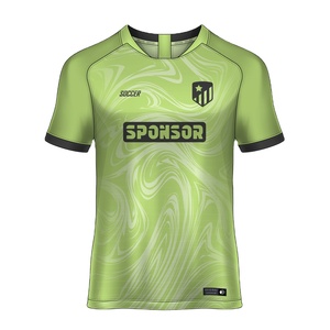 Maillot de football rétro personnalisé de haute qualité, impression de nom unique, col rond, sublimation, séchage rapide, respirant - Product Image 1