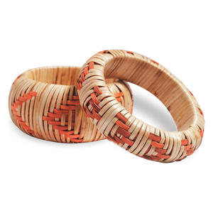 Bracelets en rotin multicolores, excellent choix de bijoux faits à la main, bracelets tissés de qualité supérieure. - Product Image 1