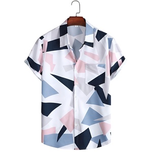 New Short-Sleeved Men's <b>Shirts</b> Hot Sale Beach <b>Shirts</b> Fashion Printed Hawaiian <b>Shirts</b> Beach Wear Knitted Summer Style OEM <b>Shirts</b> - Product Image 1