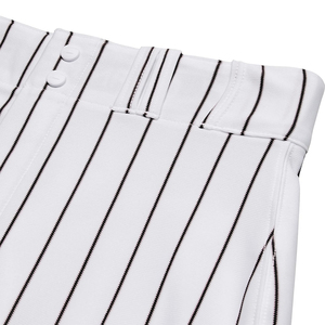 Wholesale Breathable Quick Dry Anti-Bacterial Anti-UV 100% Polyester <b>Mesh</b> <b>Plus</b> <b>Size</b> Baseball Pants White Color Black Lined Men's - Product Image 5